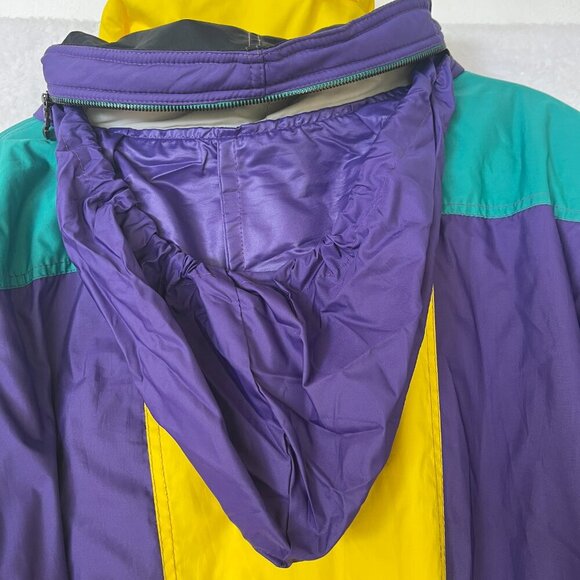Vtg 5th Avenue One Piece Ski Suit Snowsuit 80s Womens sz 44 Made in Italy Purple - Picture 14 of 14
